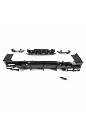 Mercedes cls w257 arka tampon difüzör ve egzoz ucu krom