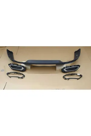 Vw passat b8 rline arka tampon difüzörü 2016 / 2020 thumb 2
