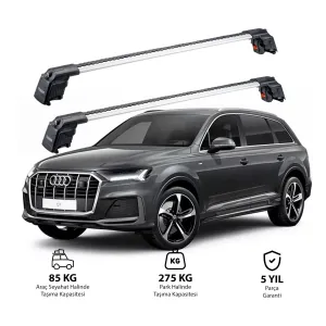 AUDI Q7 2016 ve Sonrası TRX2 Thunder Carrier Ara Atkı Gri thumb 1