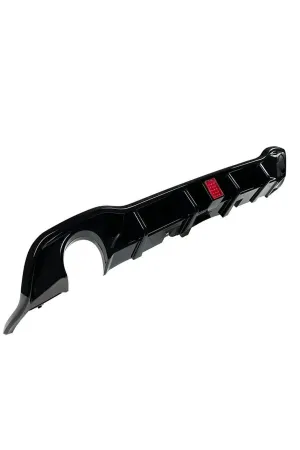 Vw golf 8 gti arka tampon difüzörü ledli ışıklı piano black 2021+ thumb 2