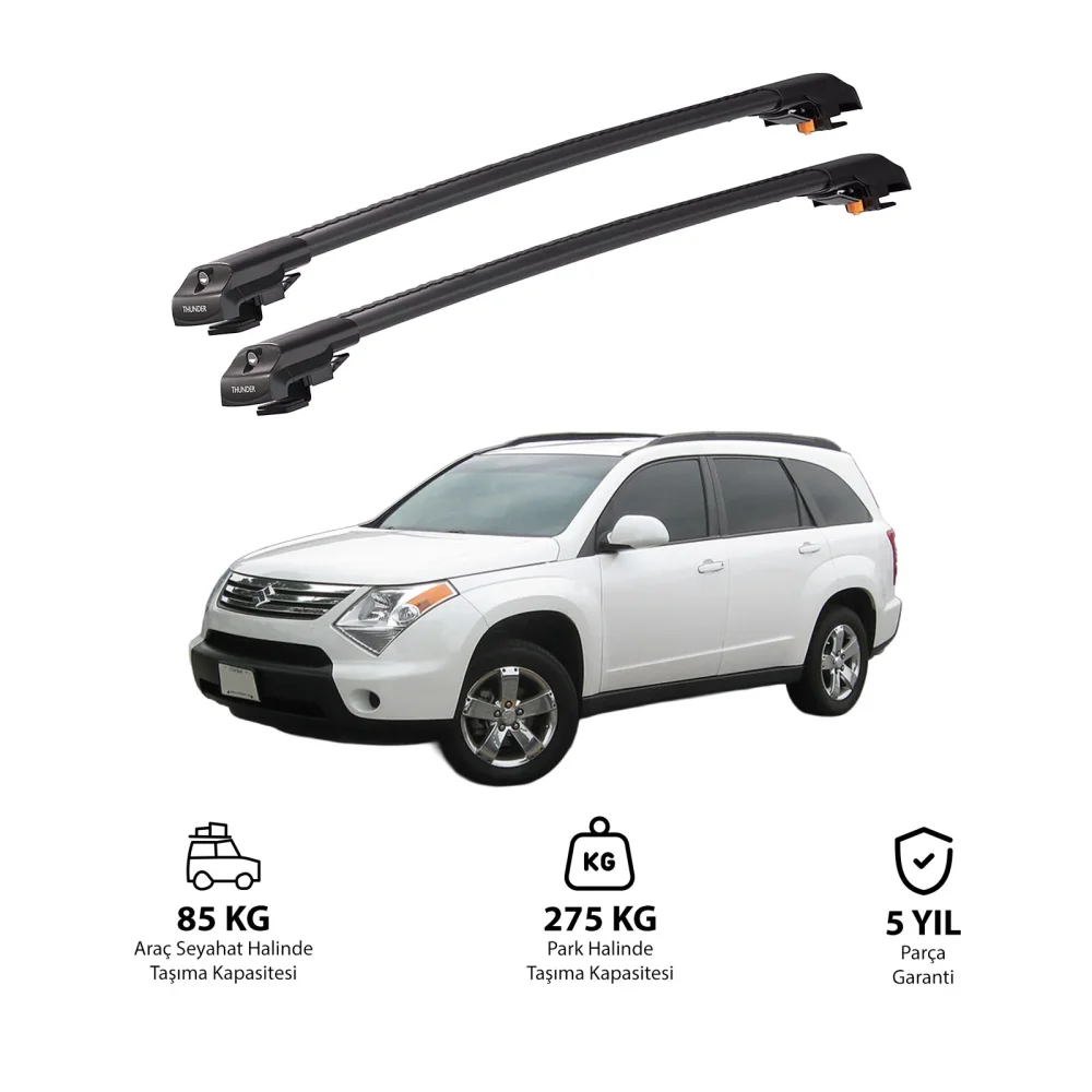 SUZUKI XL-7 2007-2010 TRX1 Thunder Carrier Kilitli Ara Atkı Siyah