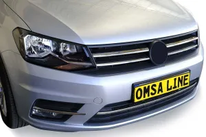 Omsa Vw Caddy Minivan Krom Ön Tampon Çıtası 3 Parça 2015-2019 Arası