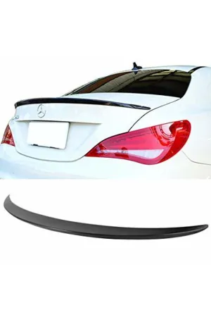 Mercedes cla bagaj üstü spoiler w117 pianoblack boyalı