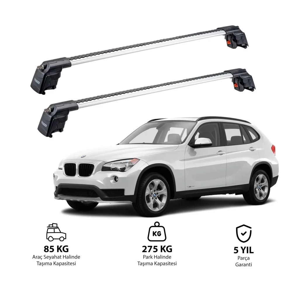 BMW X1 2016-2022 TRX2 Thunder Carrier Ara Atkı Gri