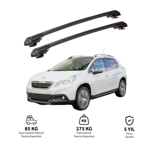 PEUGEOT 2008 2013-2019 TRX1 Thunder Carrier Kilitli Ara Atkı Siyah thumb 1