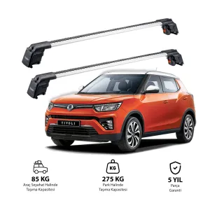 SSANGYONG TIVOLI 2015 ve Sonrası TRX2 Thunder Carrier Ara Atkı Gri