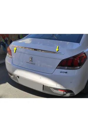 Peugeot 508 2015-2017 Krom Bagaj Üst Çıtası Aksesuarı P. Çelik