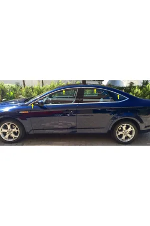 Ford Mondeo 2008-2014 Krom Cam Üst Çıtası Aksesuarı 8 Parça