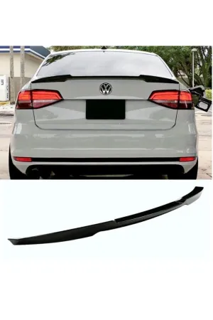 Vw jetta bagaj üstü spoiler pianoblack boyalı yarasa 2011 / 2017