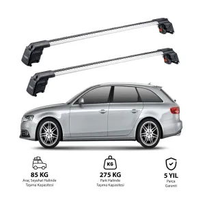 AUDI A4 AVANT 2008-2015 TRX2 Thunder Carrier Ara Atkı Gri thumb 1
