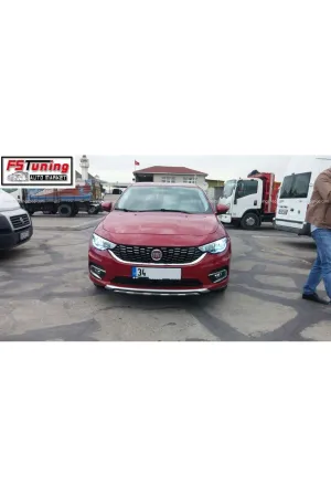 Fiat egea difüzör seti ön ve arka takım çift çıkış gri thumb 2