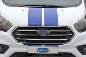 OMSA Ford Transit Tourneo Custom Krom Ön Panjur Çerçevesi 4 Parça 2018-2023 Arası - Görsel 2