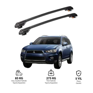 MITSUBISHI OUTLANDER 2007-2012 TRX1 Thunder Carrier Kilitli Ara Atkı Siyah thumb 1