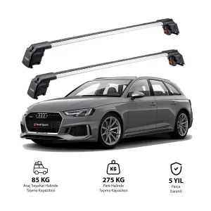 AUDI A4 AVANT 2016 ve Sonrası TRX2 Thunder Carrier Ara Atkı Gri thumb 1