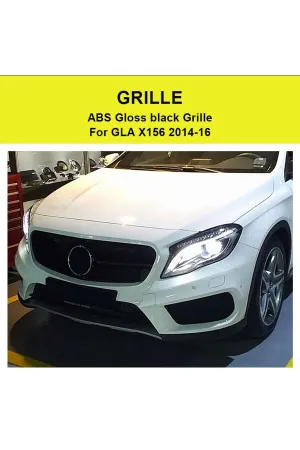 AUTOGP Mercedes gla diamond amg ön panjur ızgara seti 2014+ x156 siyah taiwan thumb 3