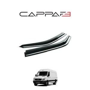 Mercedes Sprinter 2006-2012 Yıl Aralığı Uyumlu Cam Rüzgarlığı 2 Parça Kromlu - Görsel 4