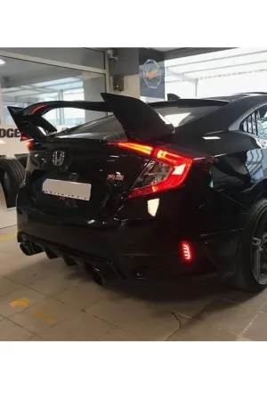 Honda civic fc5 typer bagaj üstü spoiler rr boyasız 2016 / 2020 thumb 4