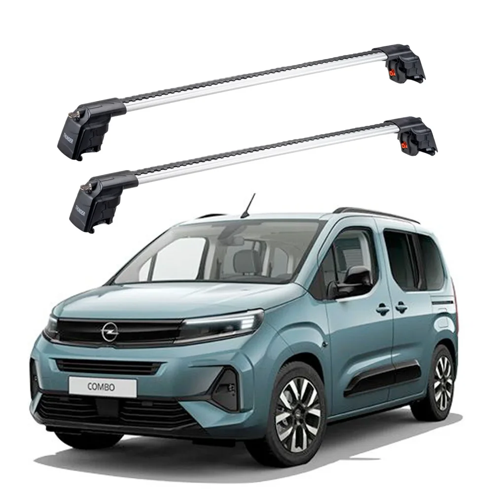 OPEL COMBO 2024 - Sonrası TRX2 Thunder Carrier Kilitli Ara Atkı Gri
