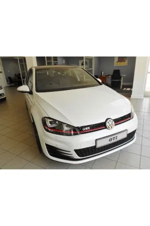 AUTOGP Vw golf 7 mk7 gti ön panjur ızgara kırmızı şeritli 2012+ thumb 2