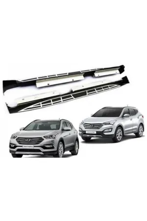 Hyundai Santa Fe 2013 2018 Oto Yan Basamak Side Step Square Style