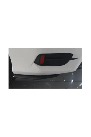 Honda civic fc5 uyumlu tampon altı flap arka siyah 2016+ thumb 3