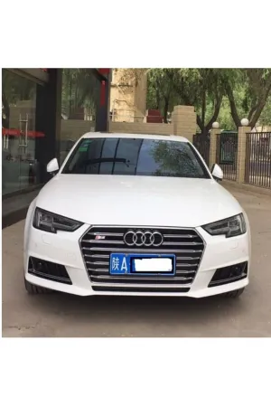 Audi a4 s4 ön panjur ızgara model 2016+ B9 siyah krom thumb 2