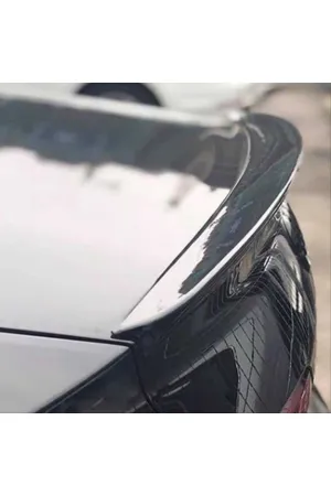 Audi a4 s4 bagaj üstü spoiler 2019+ piano black thumb 2