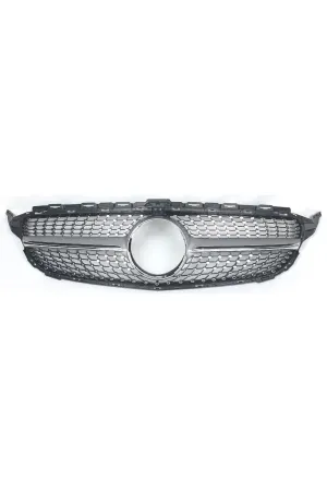 Mercedes w205 diamond ön panjur ızgara gri kameralı 2015 / 2018 thumb 2