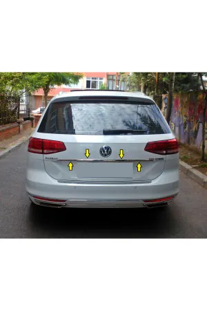 Volkswagen Passat B8 Variant 2015-2016 Krom Bagaj Üst Çıtası