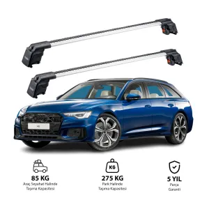 AUDI A6 AVANT 2019 ve Sonrası TRX2 Thunder Carrier Ara Atkı Gri thumb 1