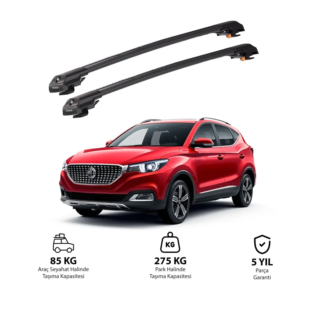 MG ZS CROSSOVER 2018 ve Sonrası TRX1 Thunder Carrier Kilitli Ara Atkı Siyah