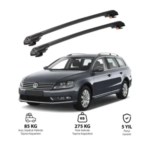 VOLKSWAGEN PASSAT VARIANT 2010-2014 TRX1 Thunder Carrier Kilitli Ara Atkı Siyah thumb 1