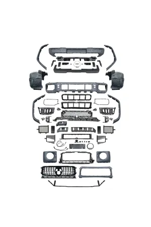 Mercedes g63 body kit dönüşüm seti w464 to w465 g400 g500 uyumlu