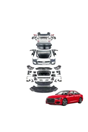 Audi a6 c7 to c8 2018+ dönüşüm body kit full seti 2011 / 2018
