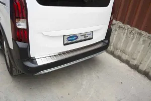OMSA Citroen Berlingo 3 Krom Arka Tampon Eşiği Taşlı 2019 ve Sonrası - Görsel 4
