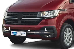 OMSA VW T6.1 Transporter Krom Ön Tampon Alt Izgara 4 Parça 2020-2023 Arası - Görsel 2