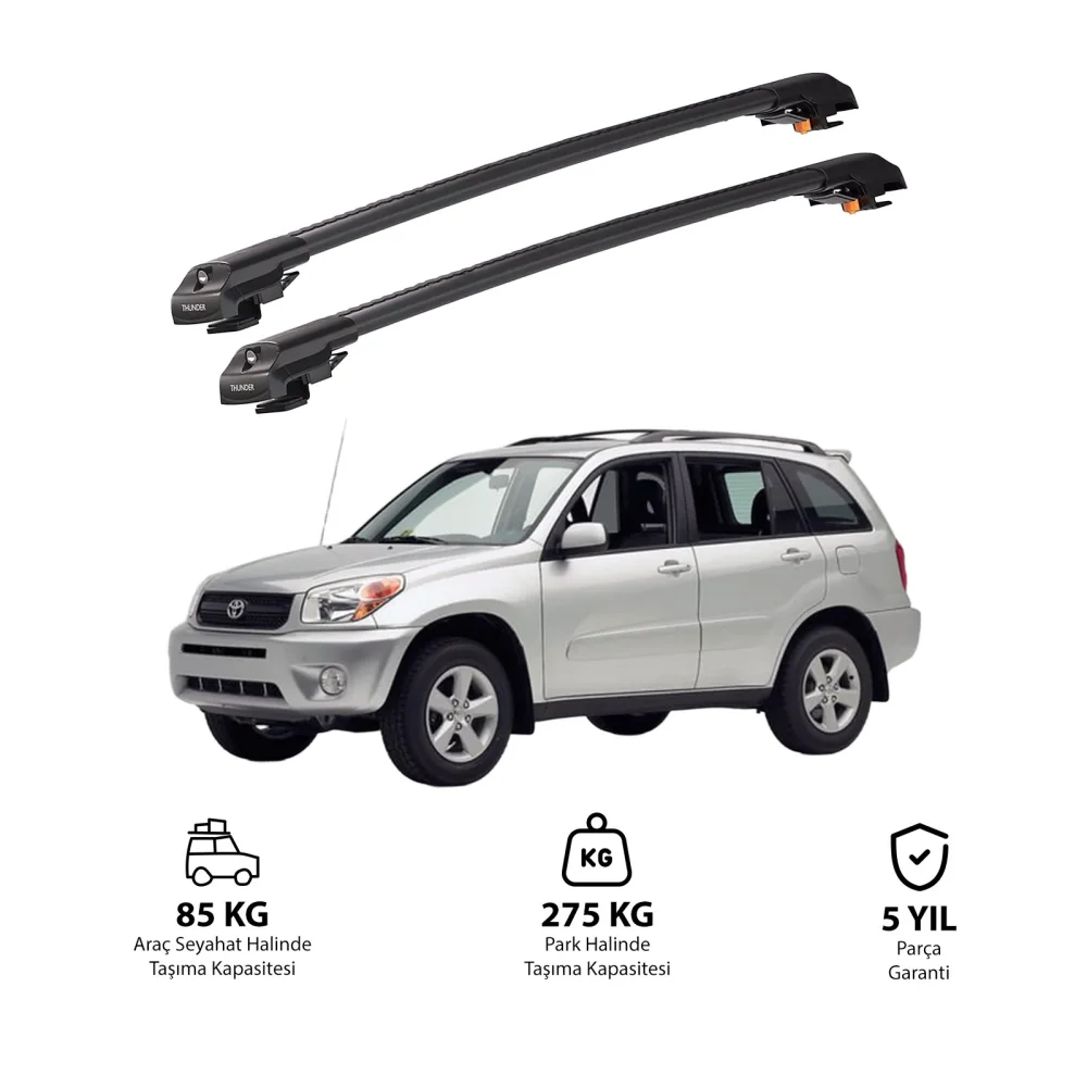 TOYOTA RAV4 2009-2012 TRX1 Thunder Carrier Kilitli Ara Atkı Siyah