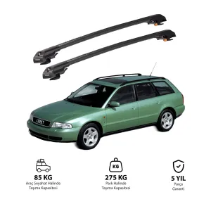 AUDI A4 AVANT 1996-2001 TRX1 Thunder Carrier Kilitli Ara Atkı Siyah thumb 1