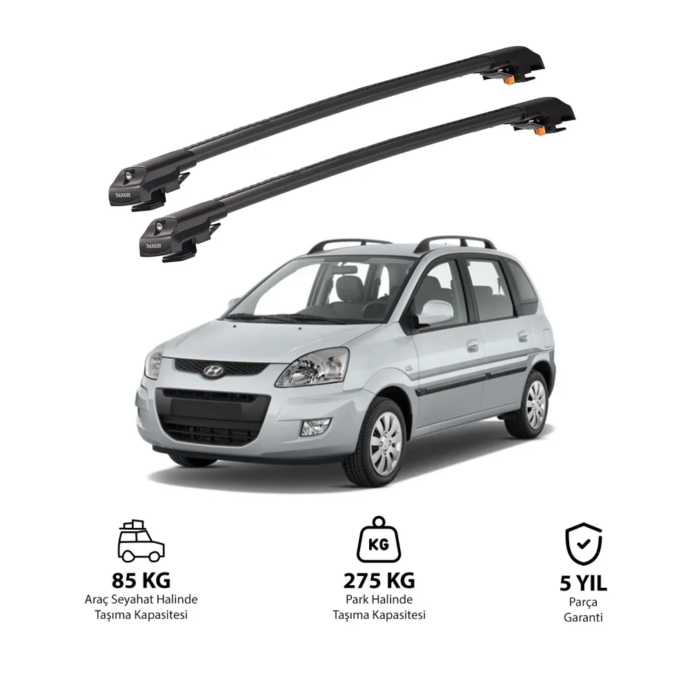 HYUNDAI LAVITA 2001-2010 TRX1 Thunder Carrier Kilitli Ara Atkı Siyah