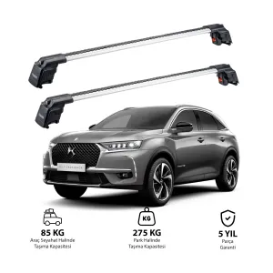 DS AUTOMBİLES DS 7 CROSSBACK 2017 ve Sonrası TRX2 Thunder Carrier Ara Atkı Gri thumb 1