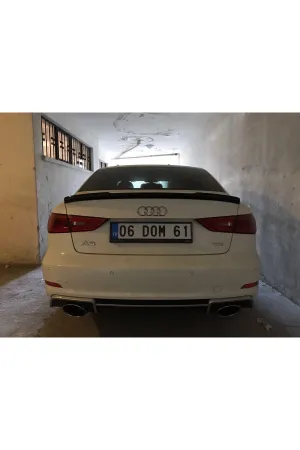 Audi RS3 arka tampon difüzörü komple sedan 2013+ 8v thumb 2