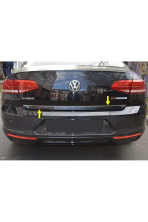 Volkswagen Passat B8 2015-2019 Krom Bagaj Altı Çıtası Aksesuarı