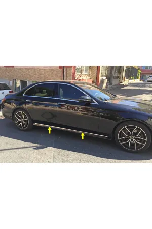 Mercedes W213 E Serisi 2020-2021 Krom Yan Kapı Çıtası 4 Parça