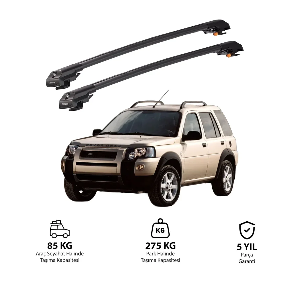LAND ROVER FREELANDER 1 1997-2006 TRX1 Thunder Carrier Kilitli Ara Atkı Siyah