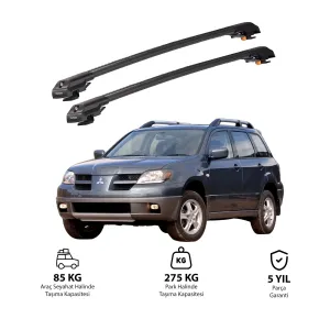 MITSUBISHI OUTLANDER 2003-2006 TRX1 Thunder Carrier Kilitli Ara Atkı Siyah thumb 1