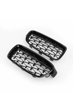 Bmw F32 F33 F36 ön panjur ızgara böbrek diamond siyah thumb 2