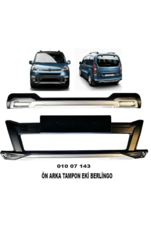 Citroen berlingo ön ve arka tampon koruma difüzör 2009+ thumb 2