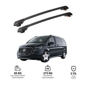 MERCEDES-BENZ V-CLASS 2015 ve Sonrası TRX1 Thunder Carrier Kilitli Ara Atkı Siyah thumb 1