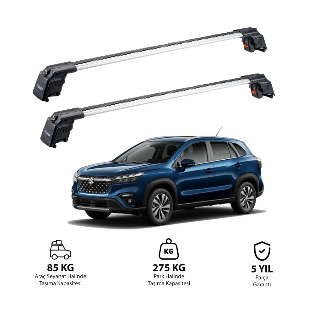 SUZUKI SX4 S-CROSS 2014-2021 TRX2 Thunder Carrier Ara Atkı Gri