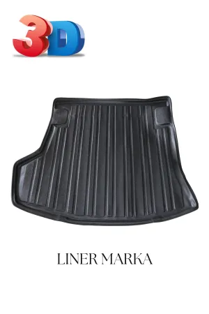 Toyota Corolla 2007-2012 Sedan Uyumlu LINER Araca Özel 3D Bagaj Havuzu - Corolla